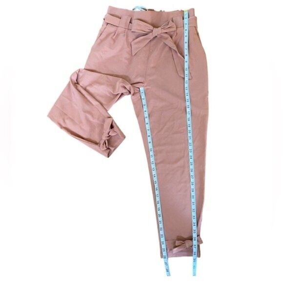 Grace Karin High Waisted Paperboy Pants Front Bow Tie Belt Elastic Waistband - Picture 7 of 10